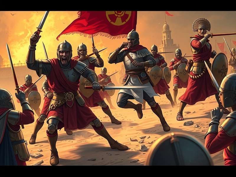 Golconda Fortified Force Battle Scene